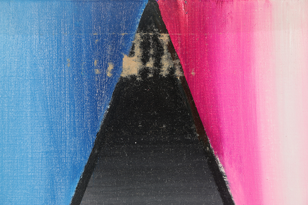 Henry Kallem Oil Painting on Canvas Double-Sided Abstraction