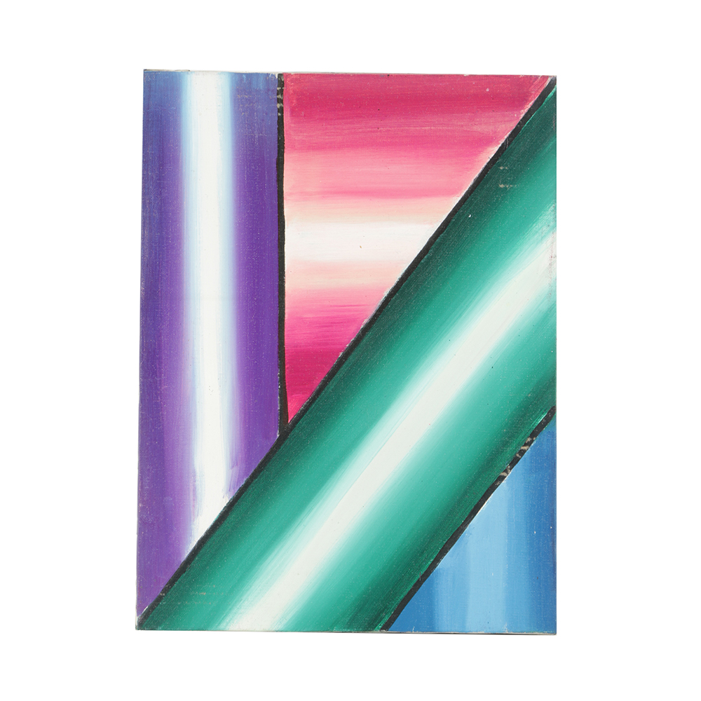 Henry Kallem Oil Painting on Canvas Double-Sided Abstraction