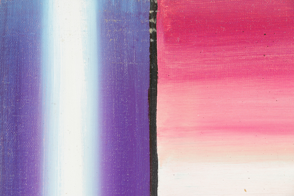 Henry Kallem Oil Painting on Canvas Double-Sided Abstraction