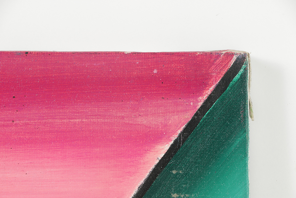 Henry Kallem Oil Painting on Canvas Double-Sided Abstraction