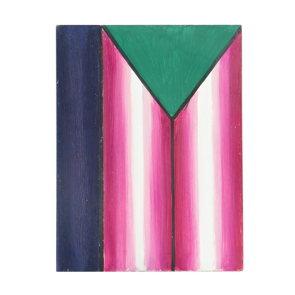 Henry Kallem Oil Painting on Board Abstract Composition "10"