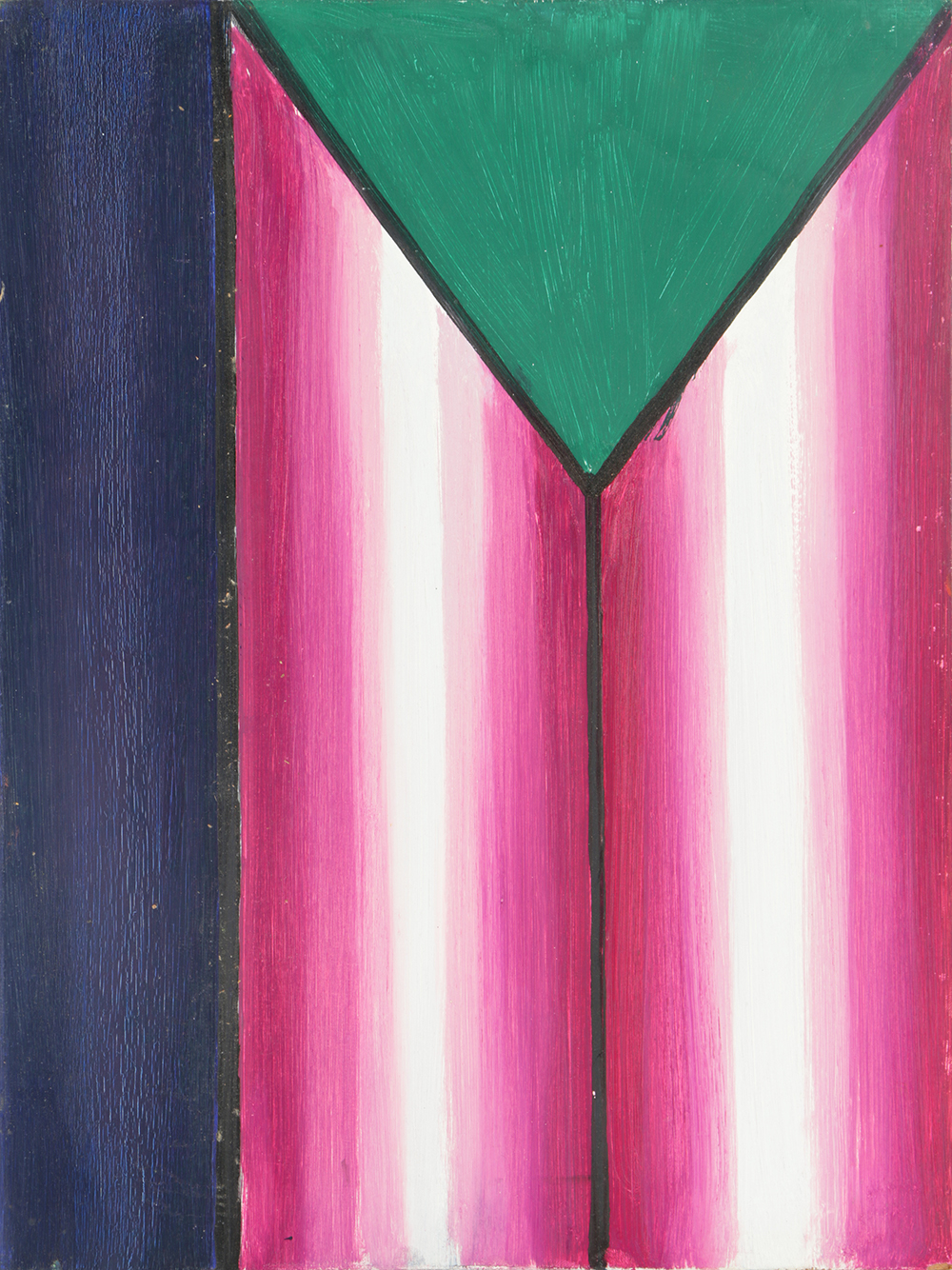 Henry Kallem Oil Painting on Board Abstract Composition "10"