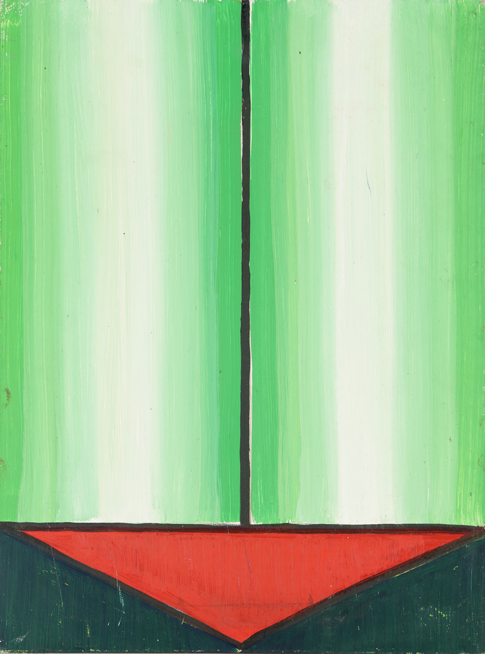 Henry Kallem Oil Painting on Board Abstract Composition "7"