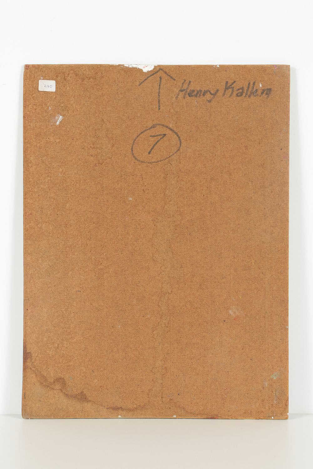 Henry Kallem Oil Painting on Board Abstract Composition "7"