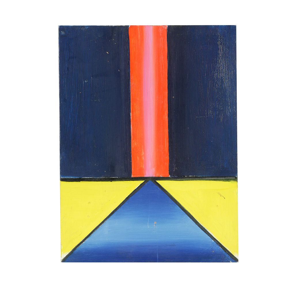 Henry Kallem Oil Painting on Board Abstract Composition "11"