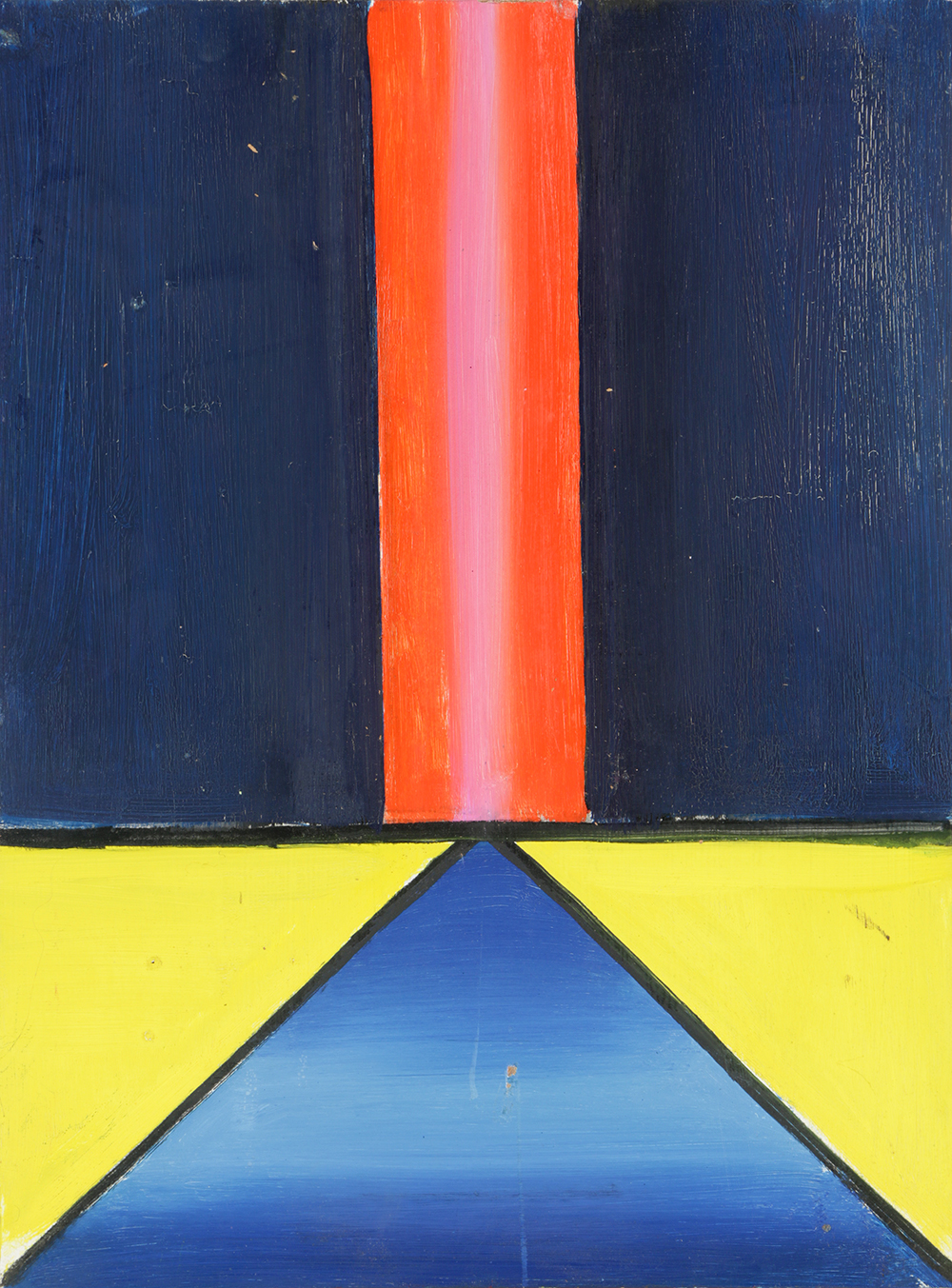 Henry Kallem Oil Painting on Board Abstract Composition "11"