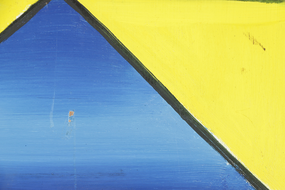 Henry Kallem Oil Painting on Board Abstract Composition "11"