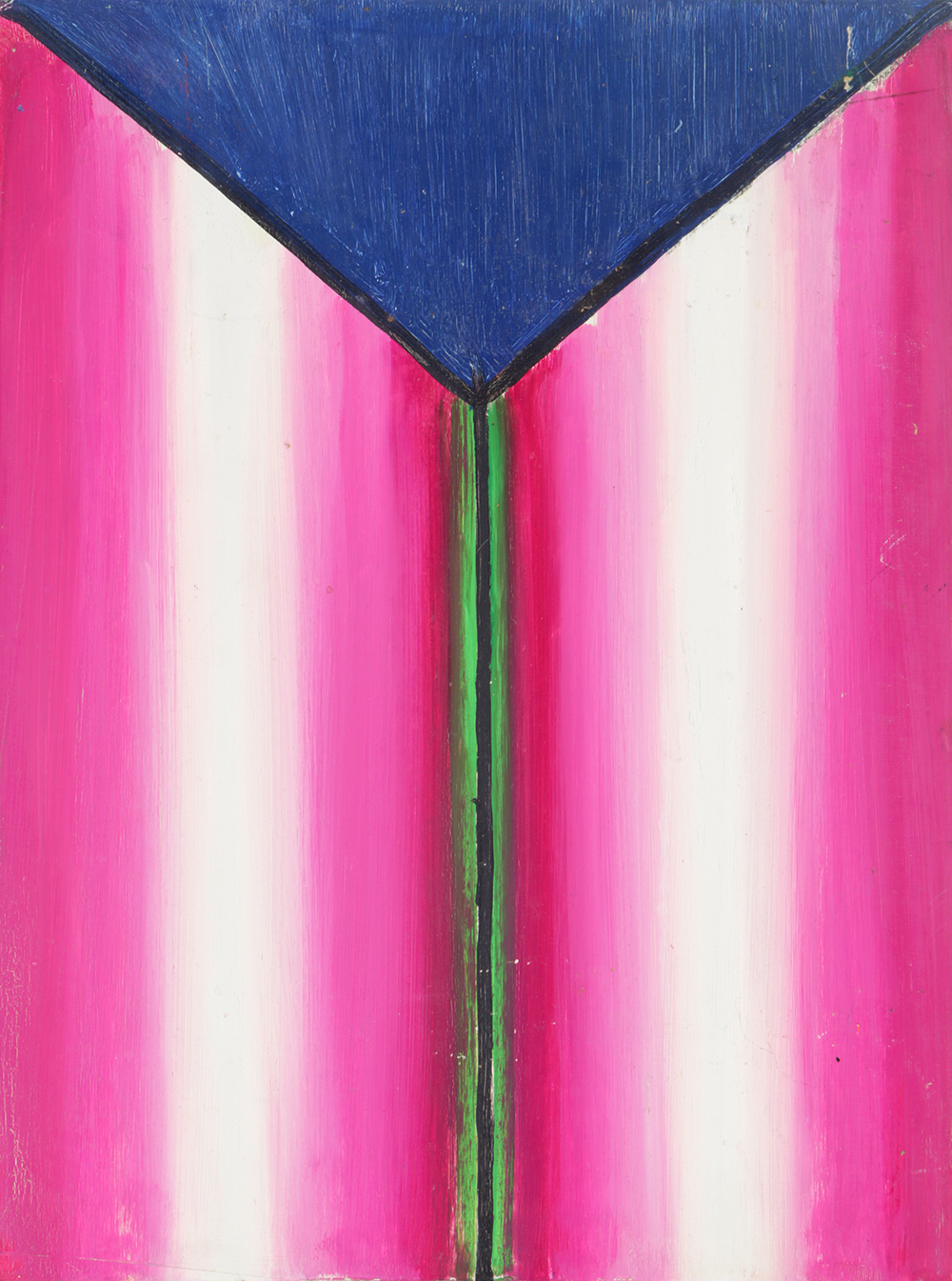 Henry Kallem Oil Painting on Board Abstract Composition "2"