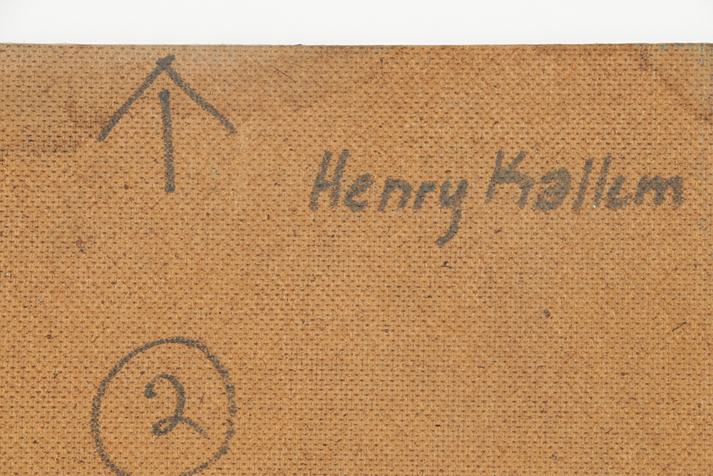 Henry Kallem Oil Painting on Board Abstract Composition "2"