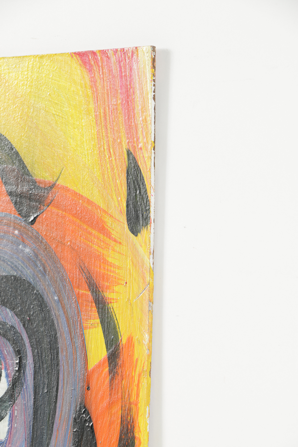 Peter Robert Keil Abstract Oil Portrait on Board of Woman