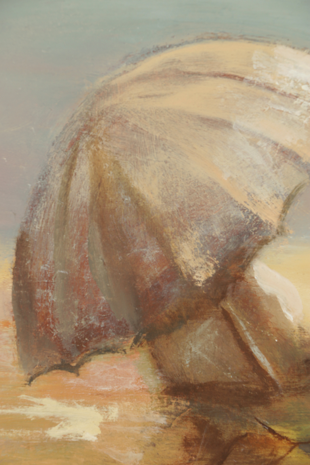 Oil Painting on Board Coastal Scene