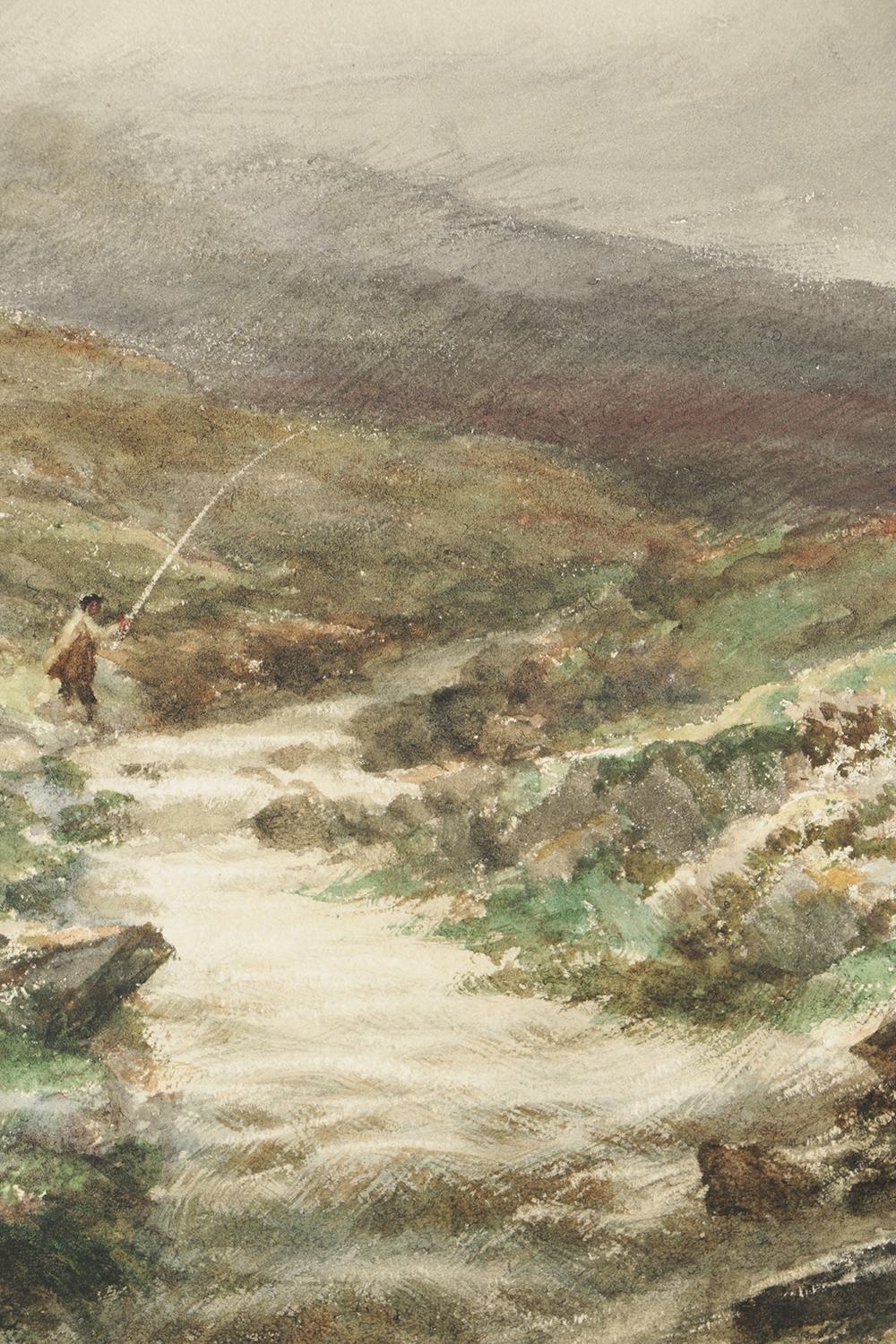 David Farquharson Watercolor Painting on Paper of Landscape