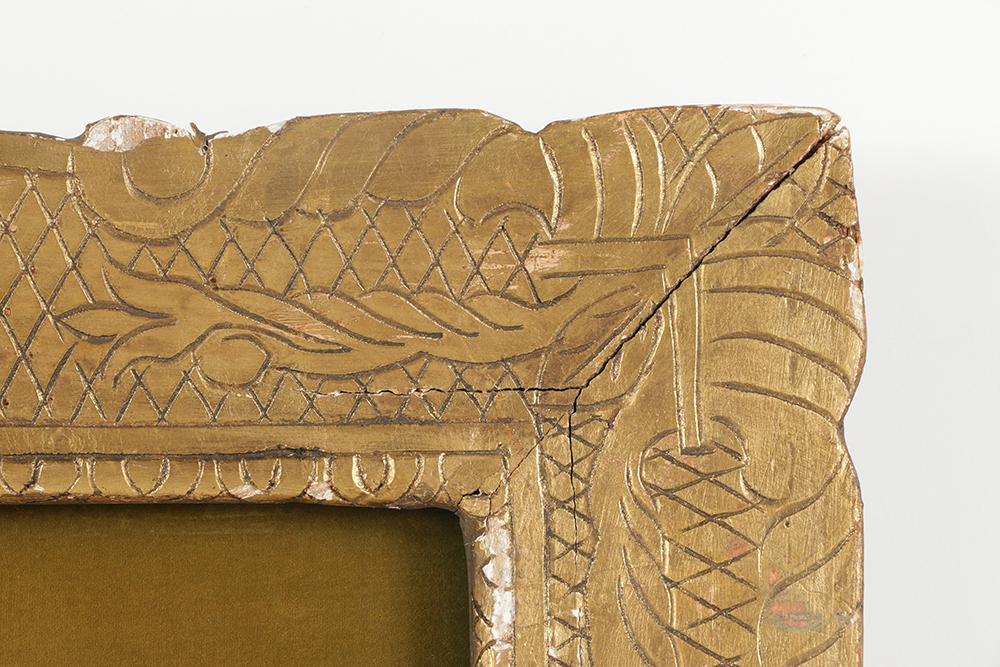 Double-Sided Oil Painting on Board of a Market