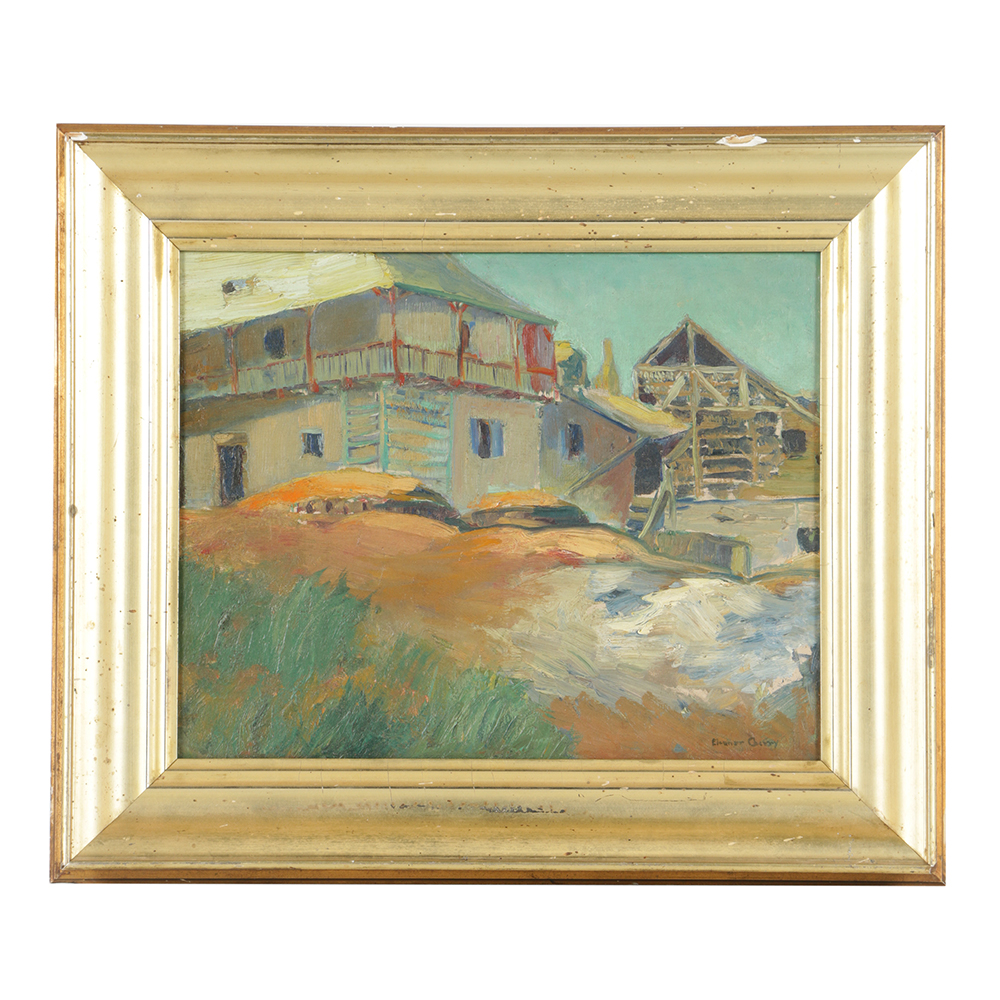 Oil Painting on Canvas Board "Uzerche France"