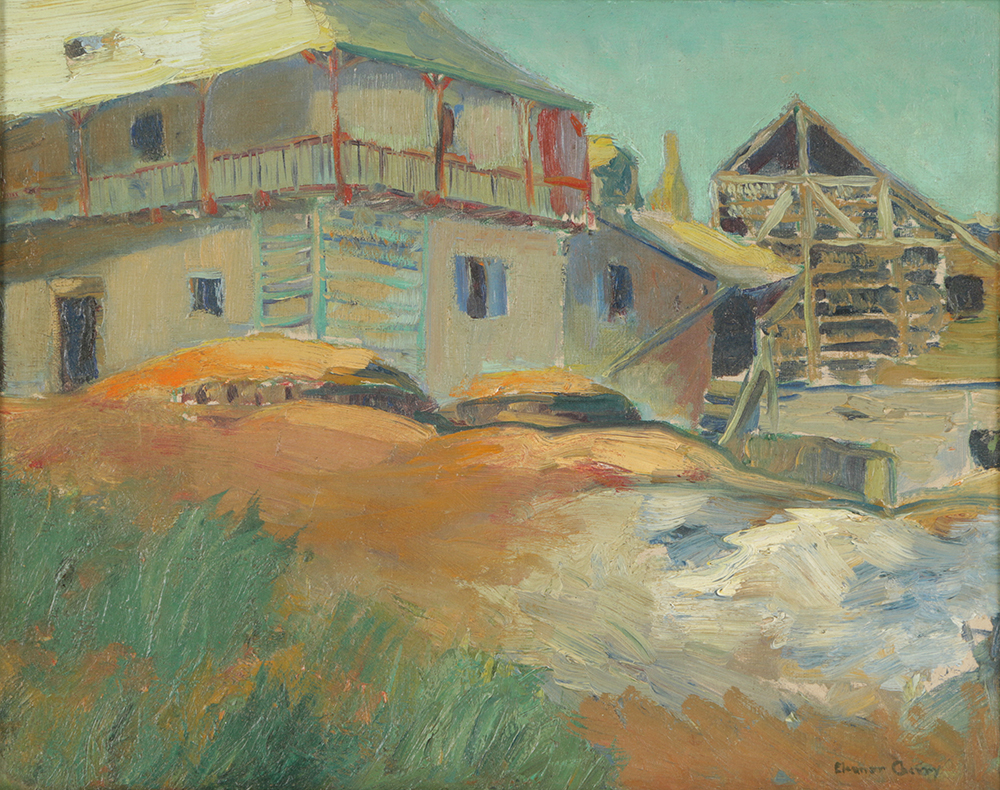 Oil Painting on Canvas Board "Uzerche France"