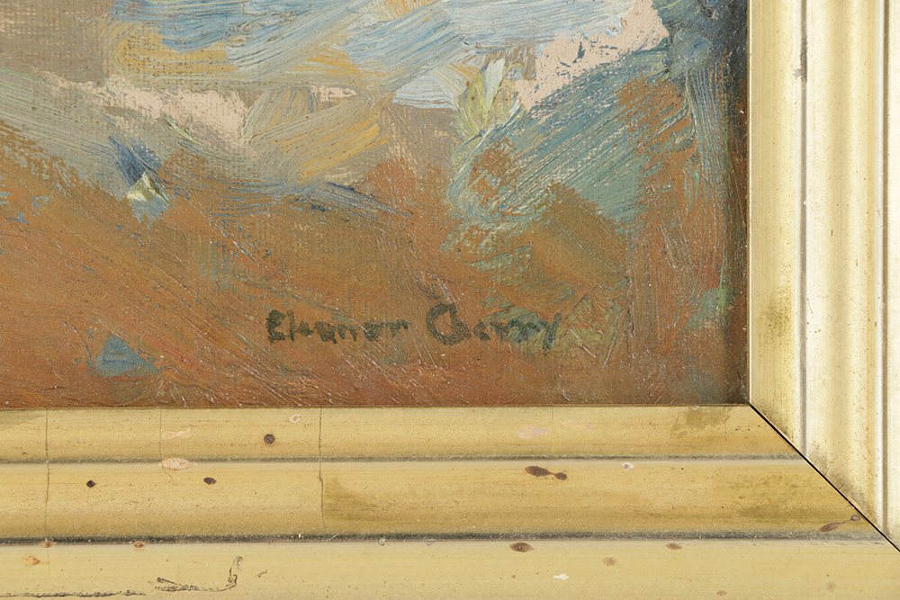 Oil Painting on Canvas Board "Uzerche France"