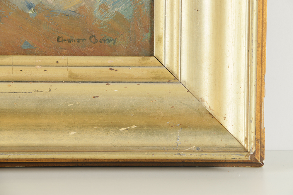 Oil Painting on Canvas Board "Uzerche France"