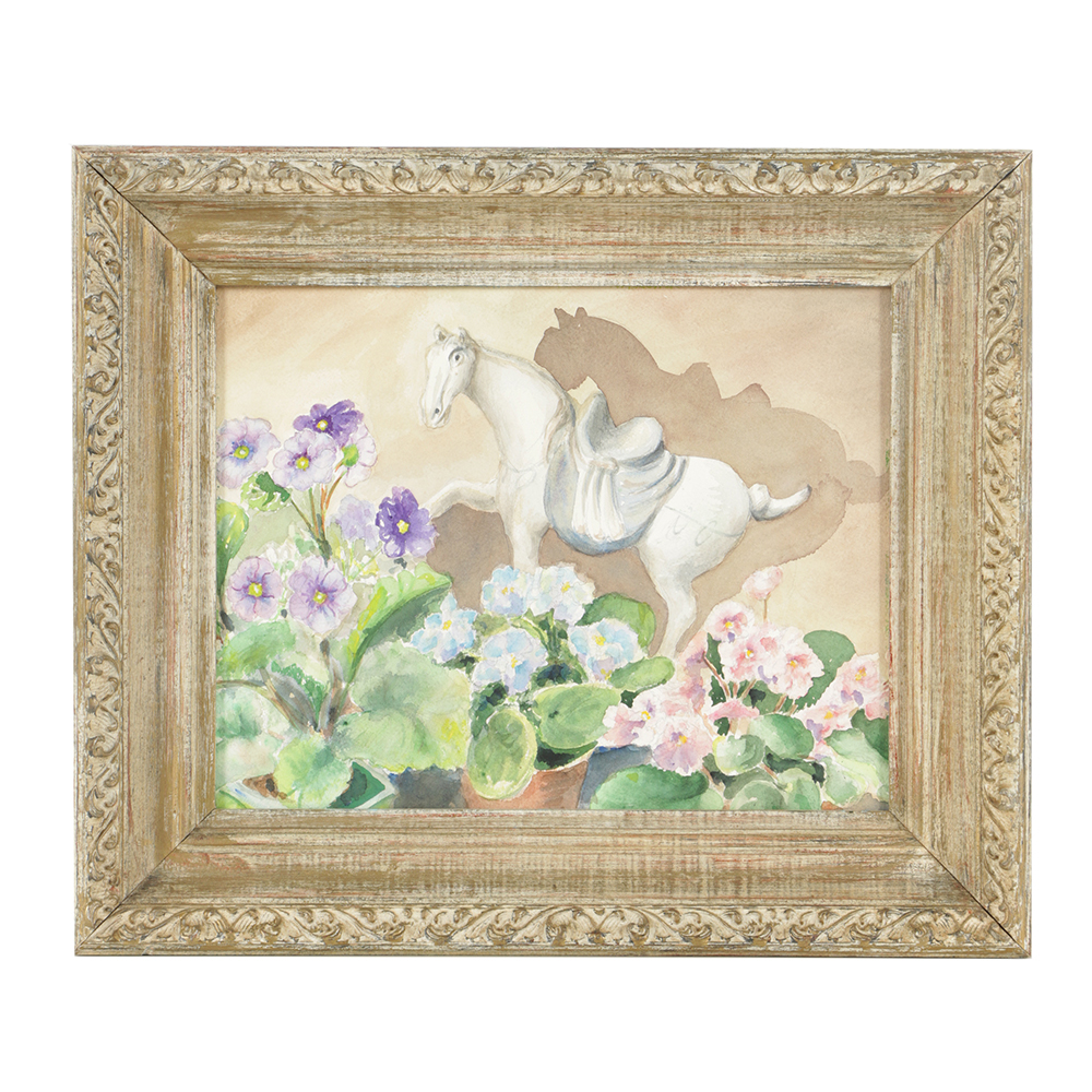 Original Watercolor Painting on Board of Still Life