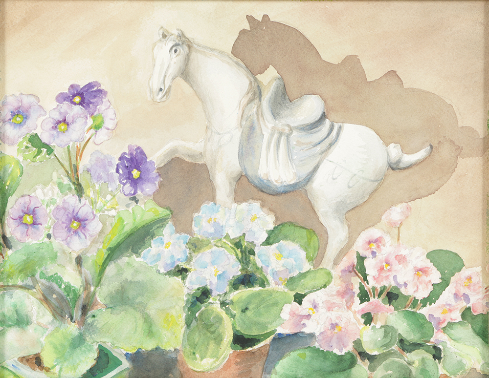 Original Watercolor Painting on Board of Still Life