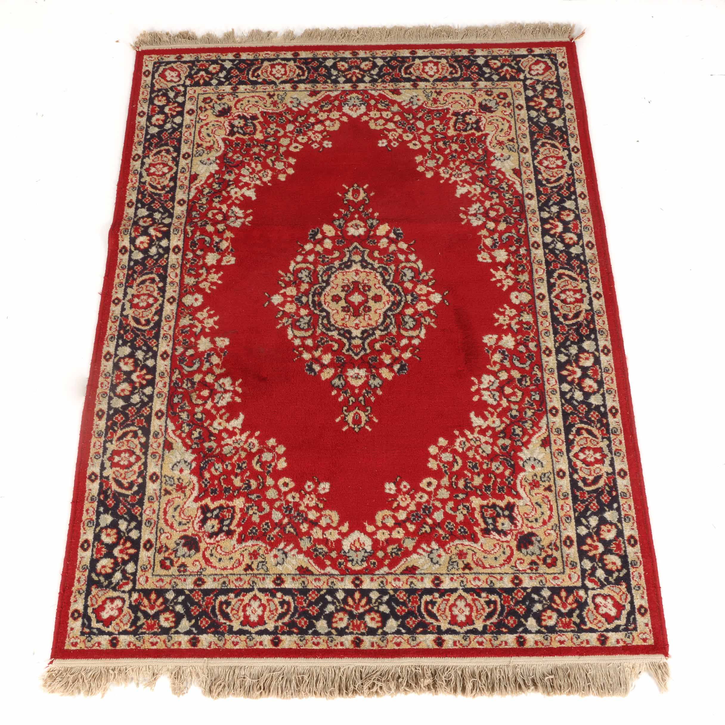 Machine Made Belgian "Mahal" Wool Pile Accent Rug