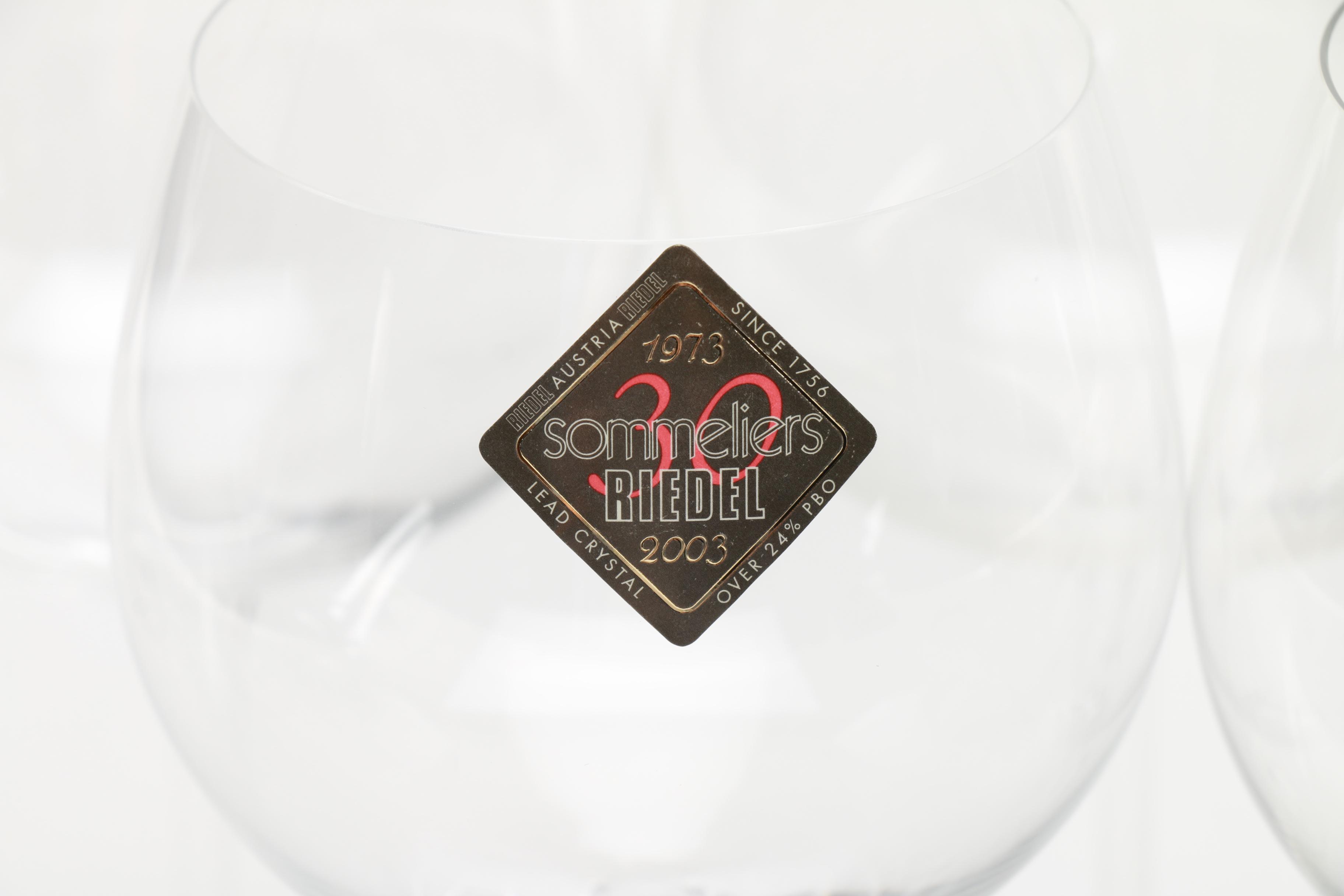 Set of Lead Crystal Riedel Wine Glasses