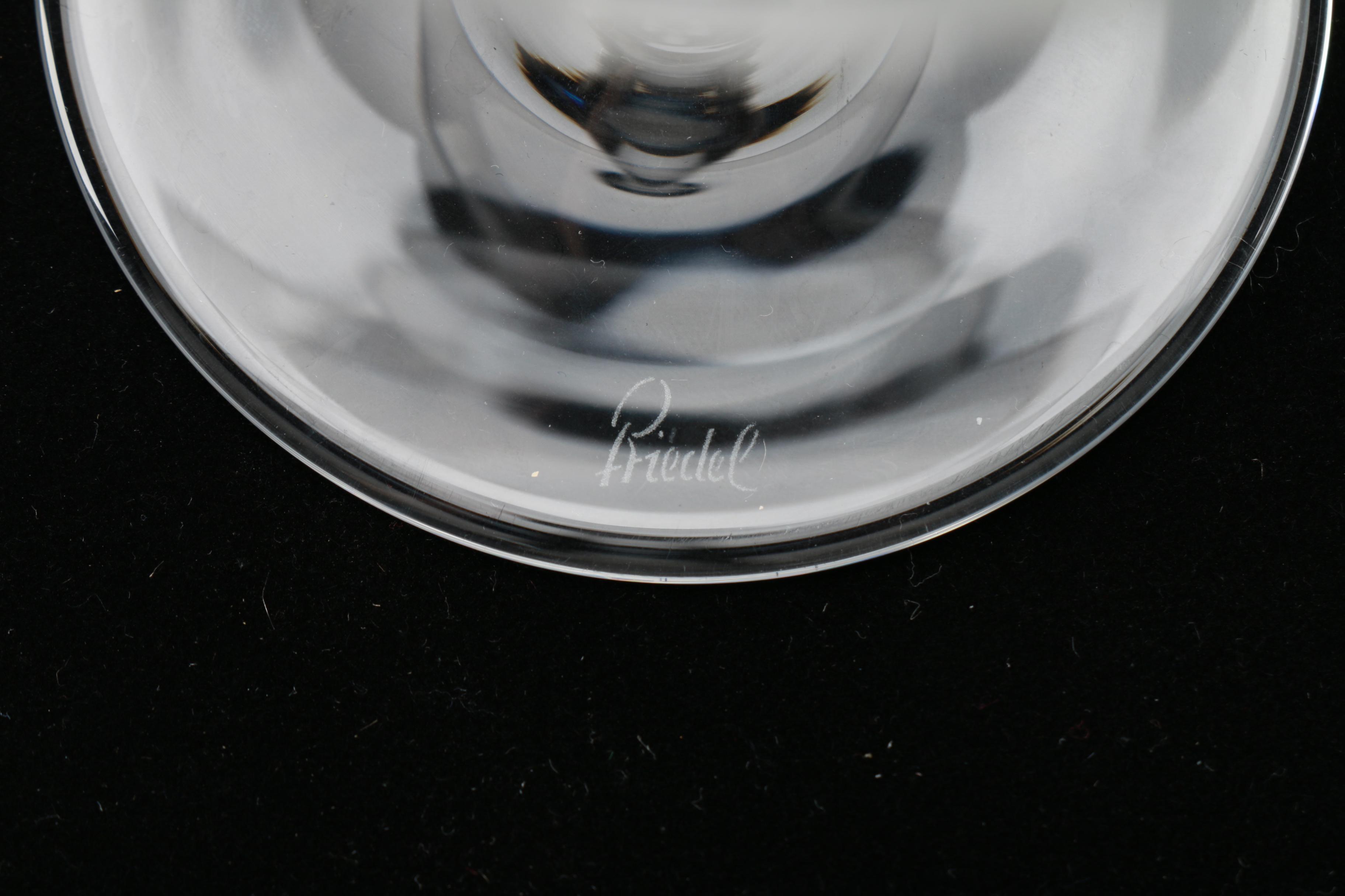 Set of Lead Crystal Riedel Wine Glasses