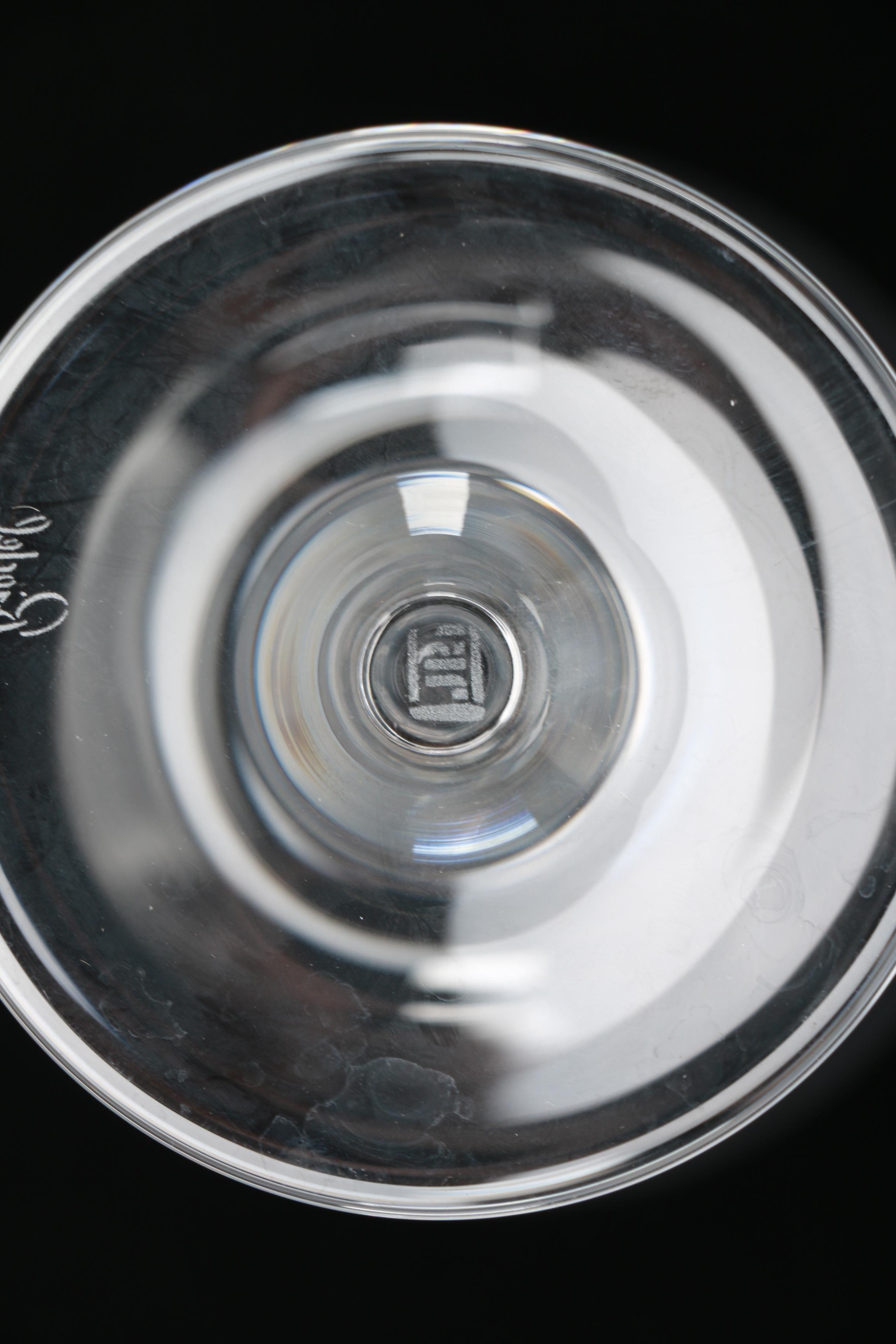 Set of Lead Crystal Riedel Wine Glasses