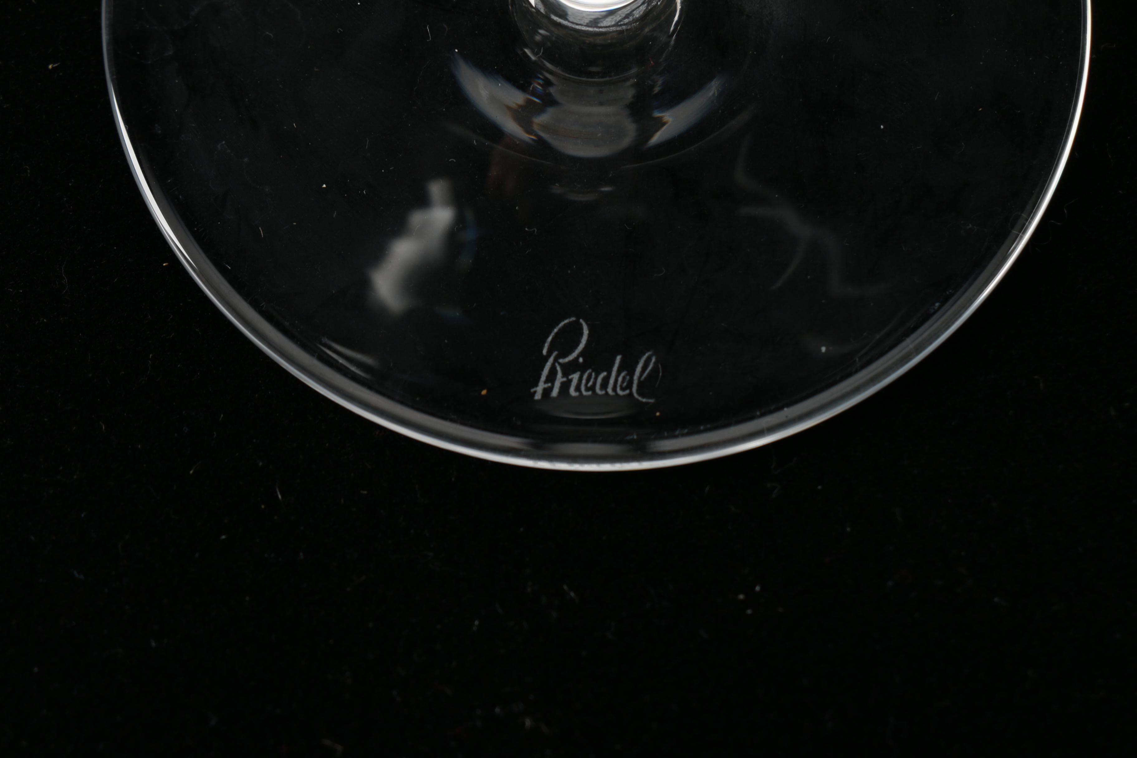 Set of Lead Crystal Riedel Wine Glasses