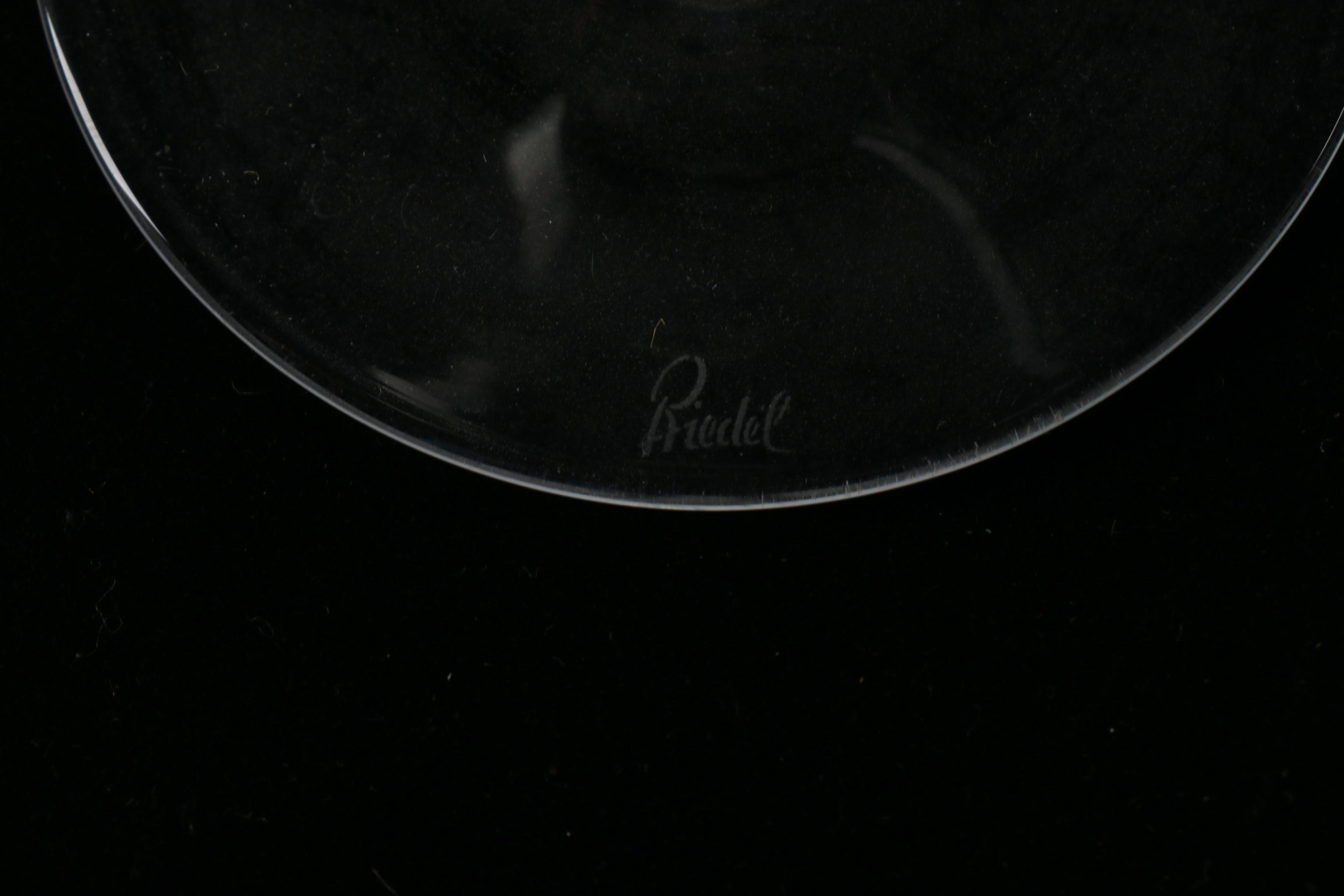 Set of Lead Crystal Riedel Wine Glasses