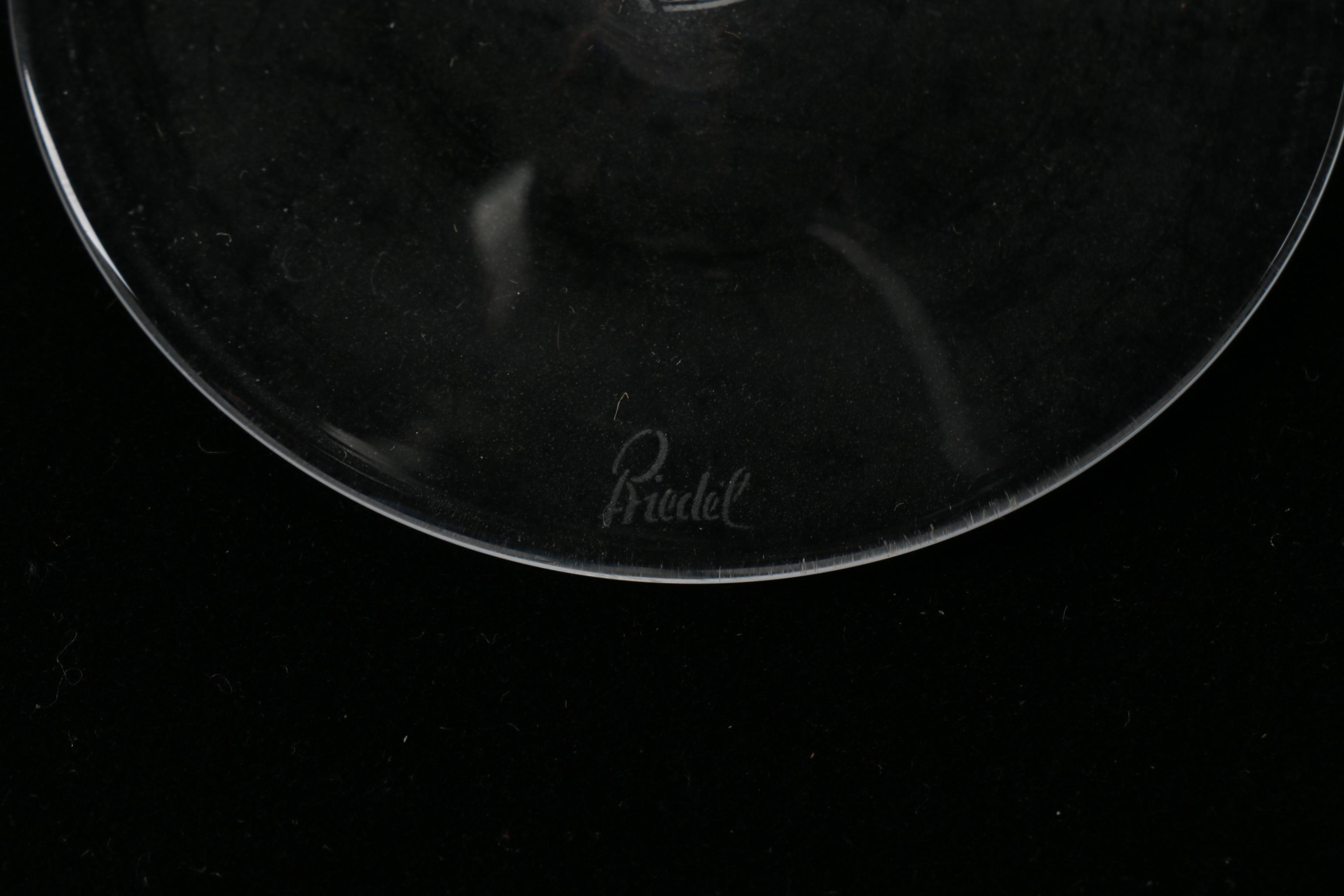 Set of Lead Crystal Riedel Wine Glasses