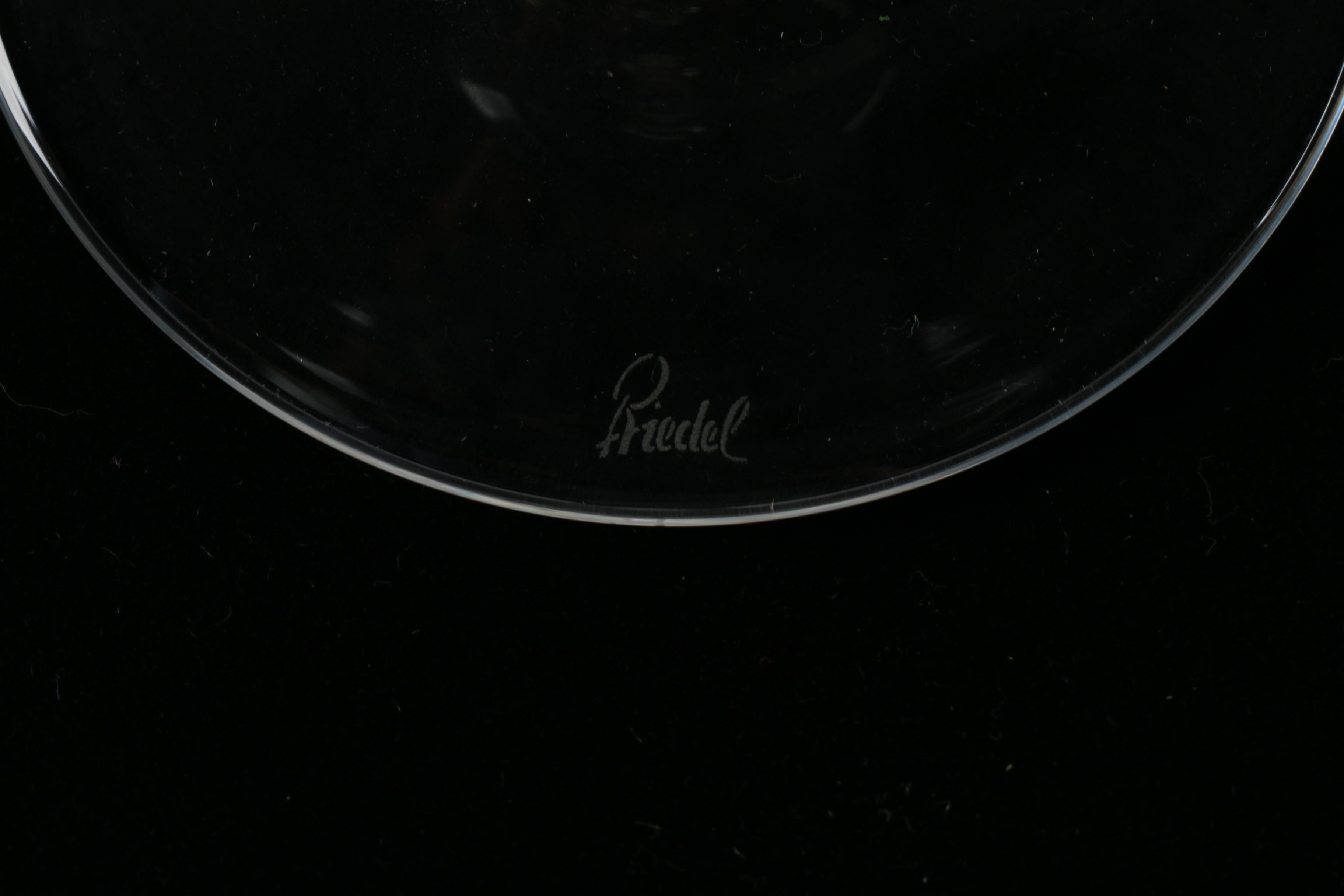 Set of Lead Crystal Riedel Wine Glasses