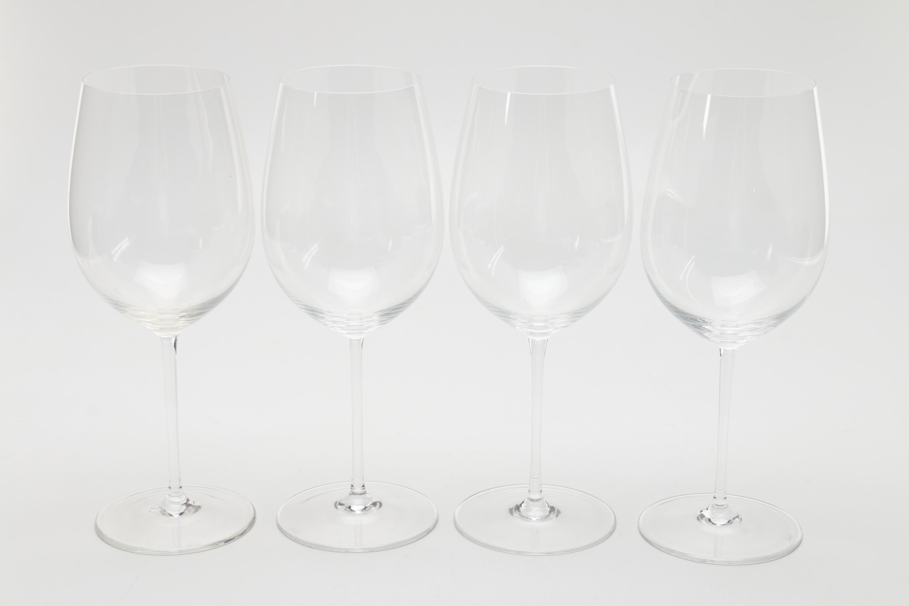 Set of Lead Crystal Riedel Wine Glasses