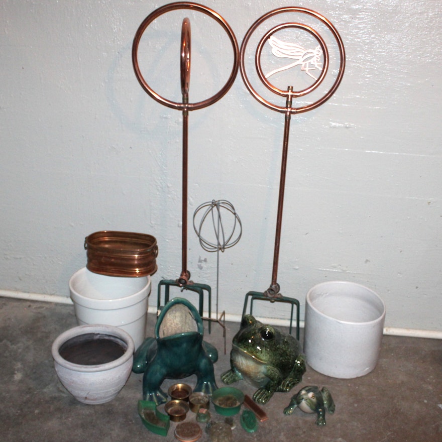 Selection of Vintage and Other Garden Decor