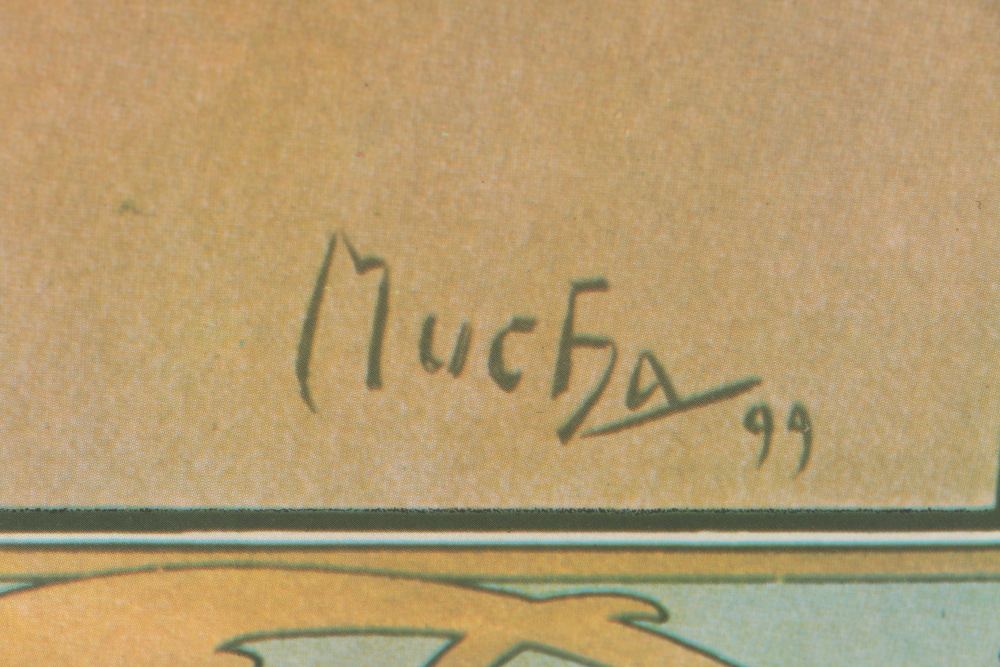 After Alphonse Mucha "The Times of the Day" Offset Lithographs