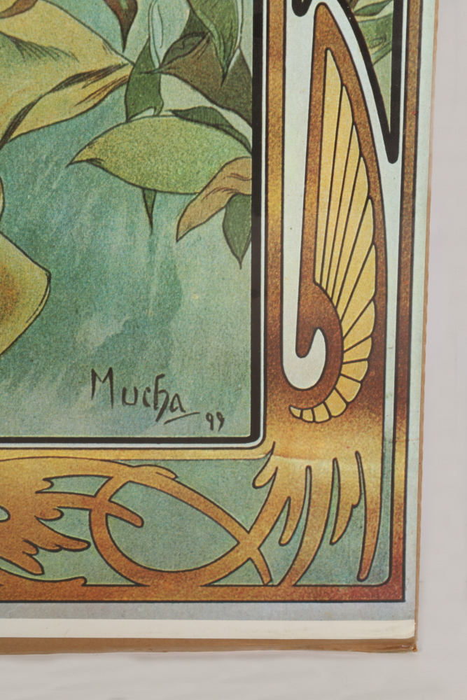 After Alphonse Mucha "The Times of the Day" Offset Lithographs