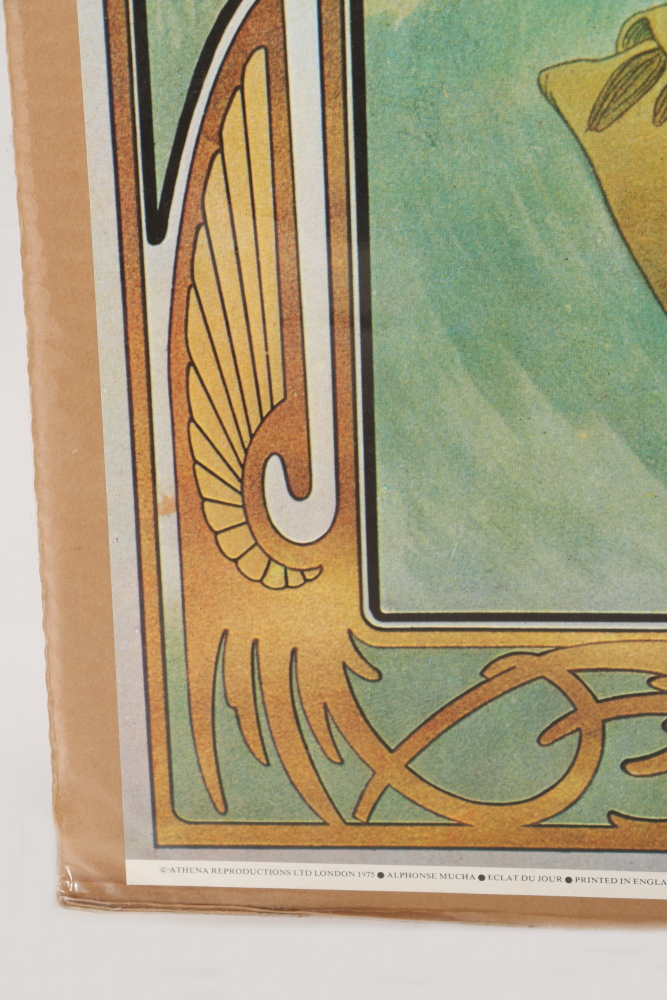 After Alphonse Mucha "The Times of the Day" Offset Lithographs