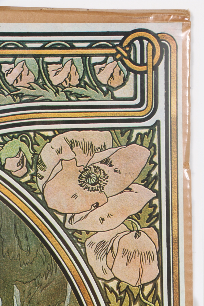 After Alphonse Mucha "The Times of the Day" Offset Lithographs