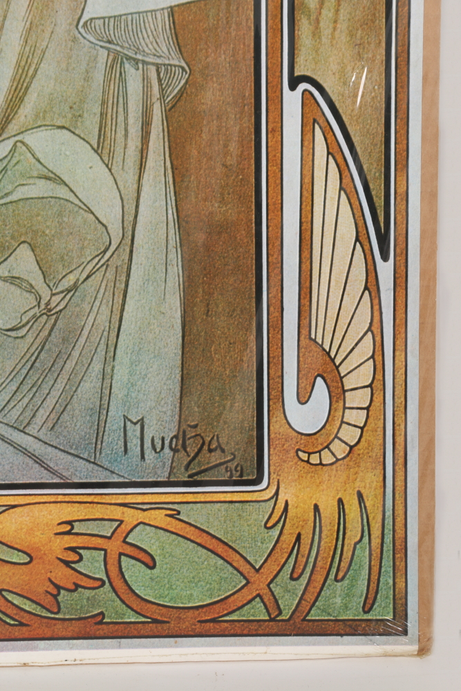 After Alphonse Mucha "The Times of the Day" Offset Lithographs