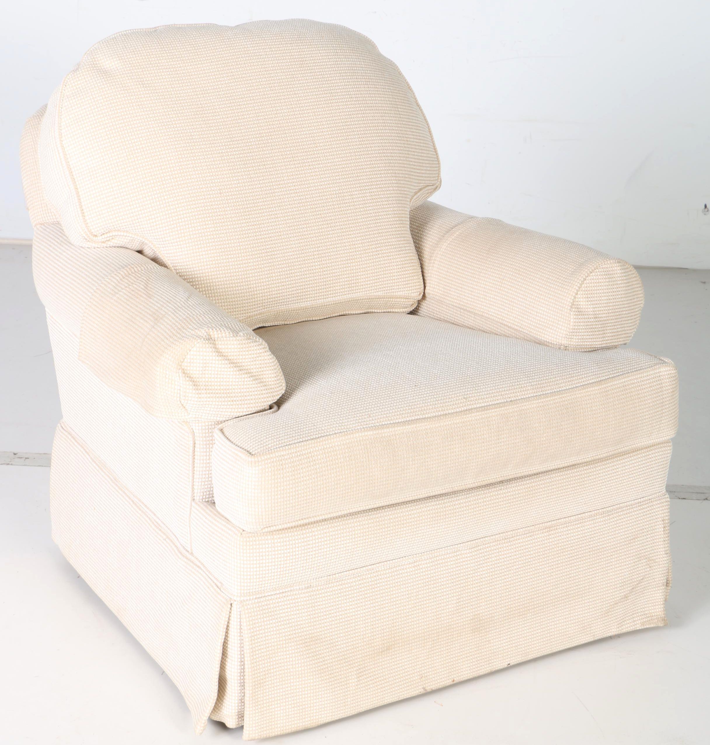 Ethan Allen Swivel Rocking Club Chair