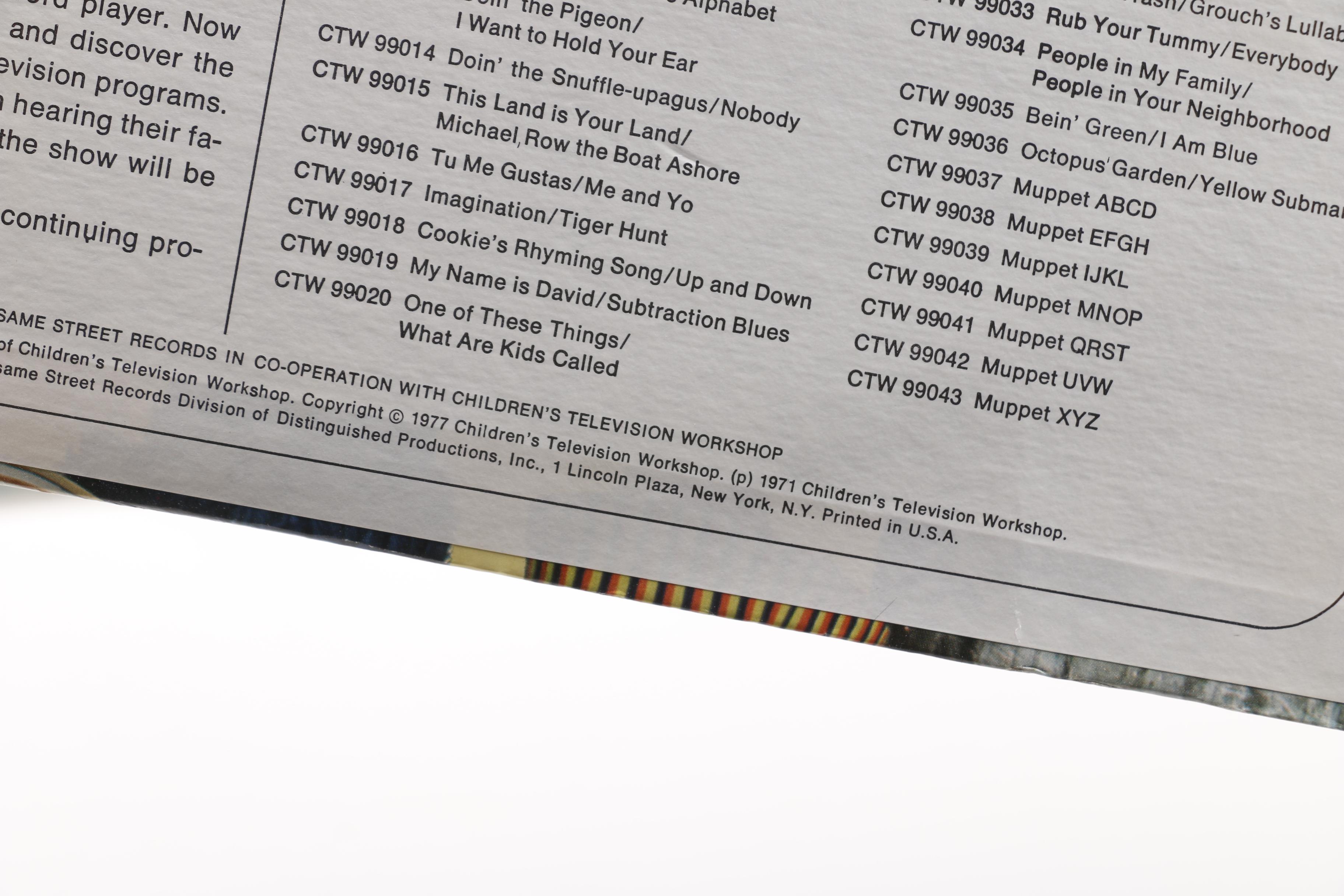 Sesame Street, Disney and Other Children's Records