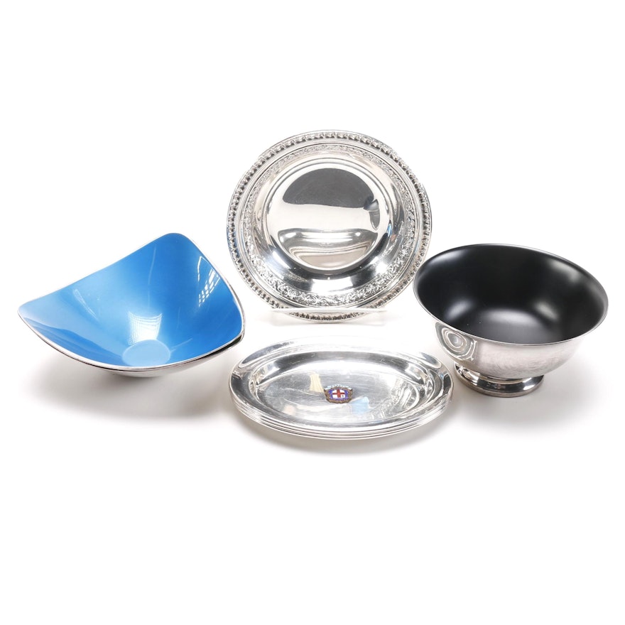 Plated Bowls and Trays by Reed & Barton and Hutton & Sheffield