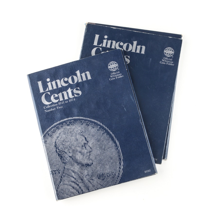 Two Whitman Binders of Lincoln Pennies