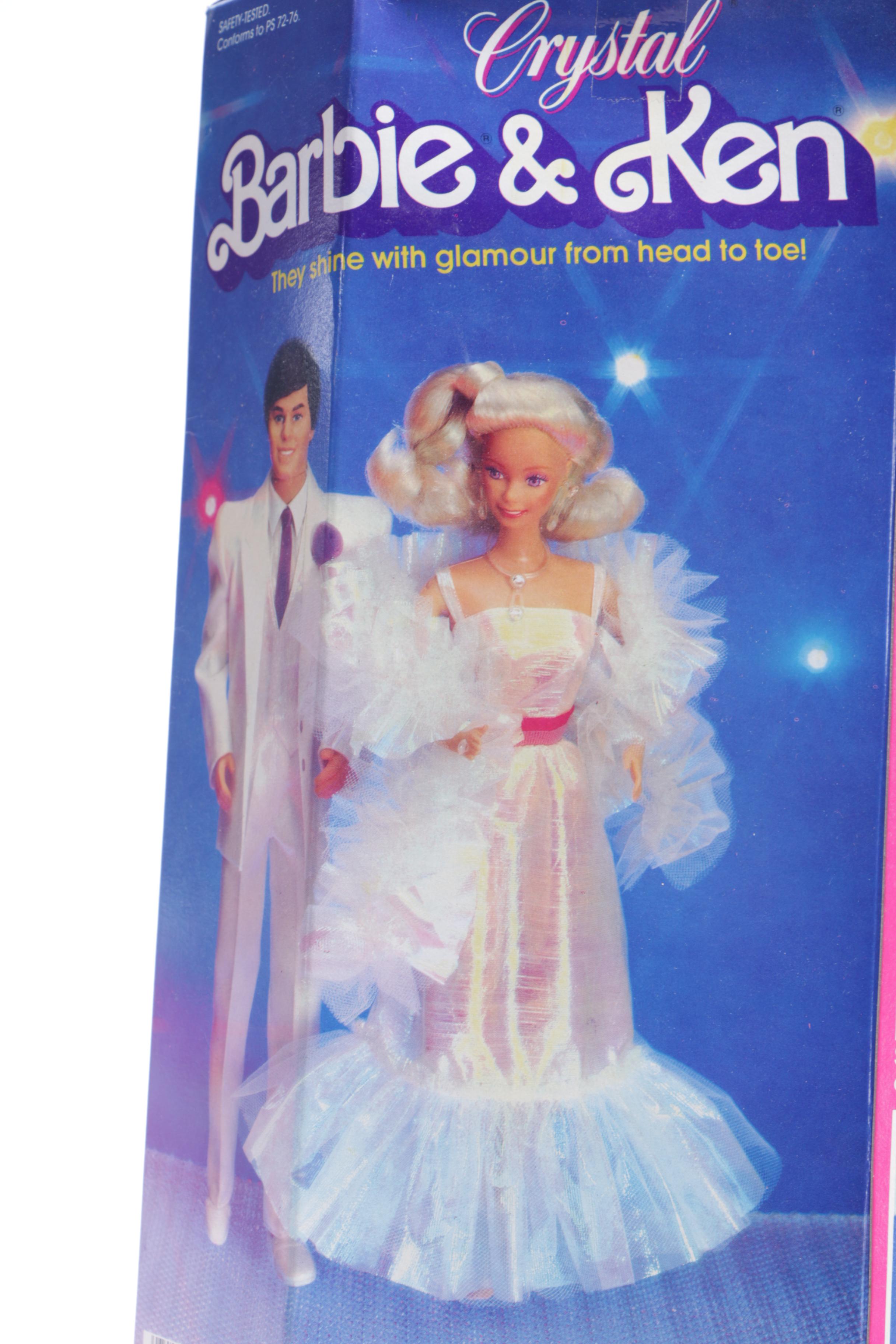 Barbie Dolls Including "Crystal" and "Peaches 'n Cream"