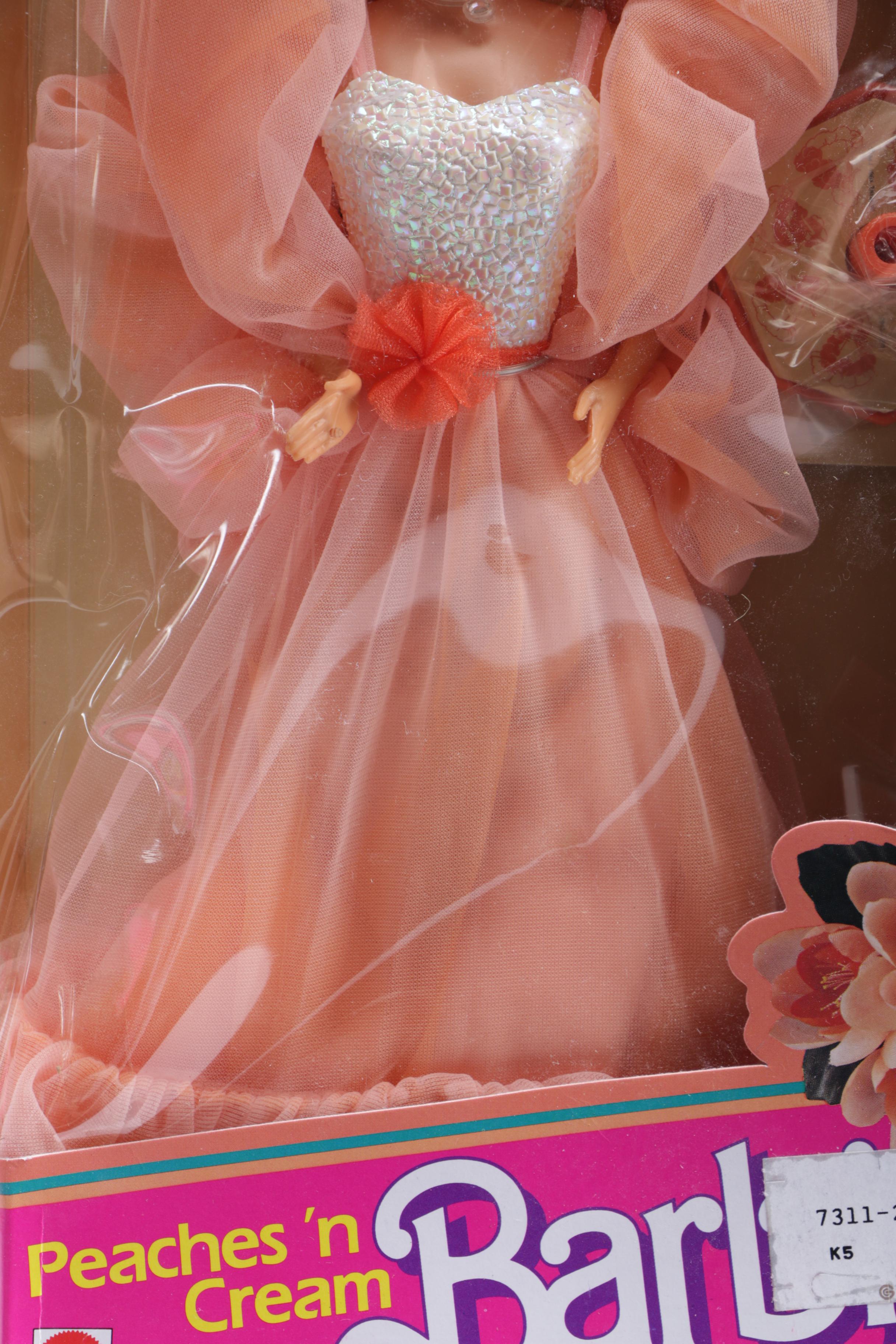 Barbie Dolls Including "Crystal" and "Peaches 'n Cream"