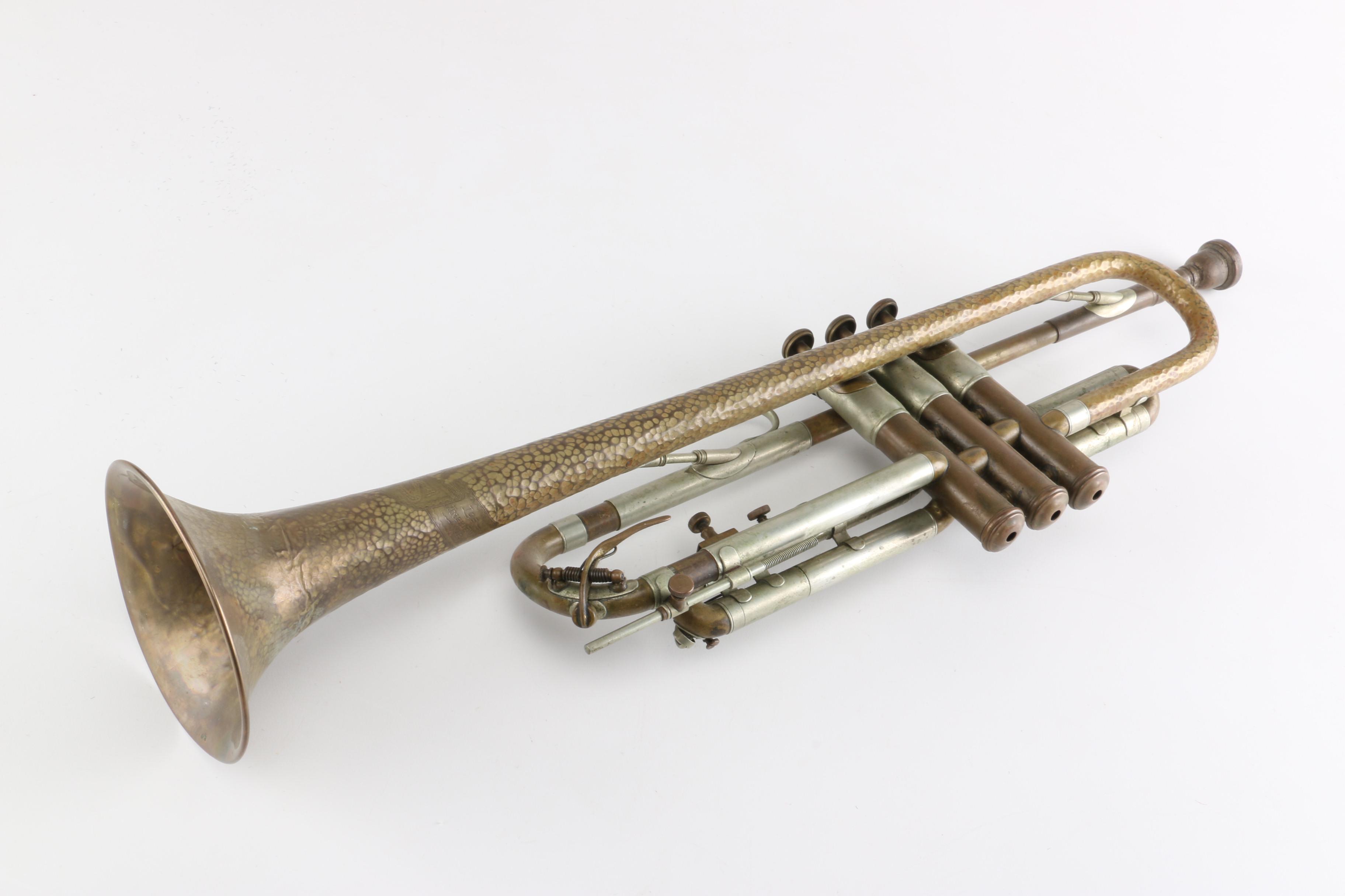 1930s Olds Trumpet and Decorative Hunting Bugle
