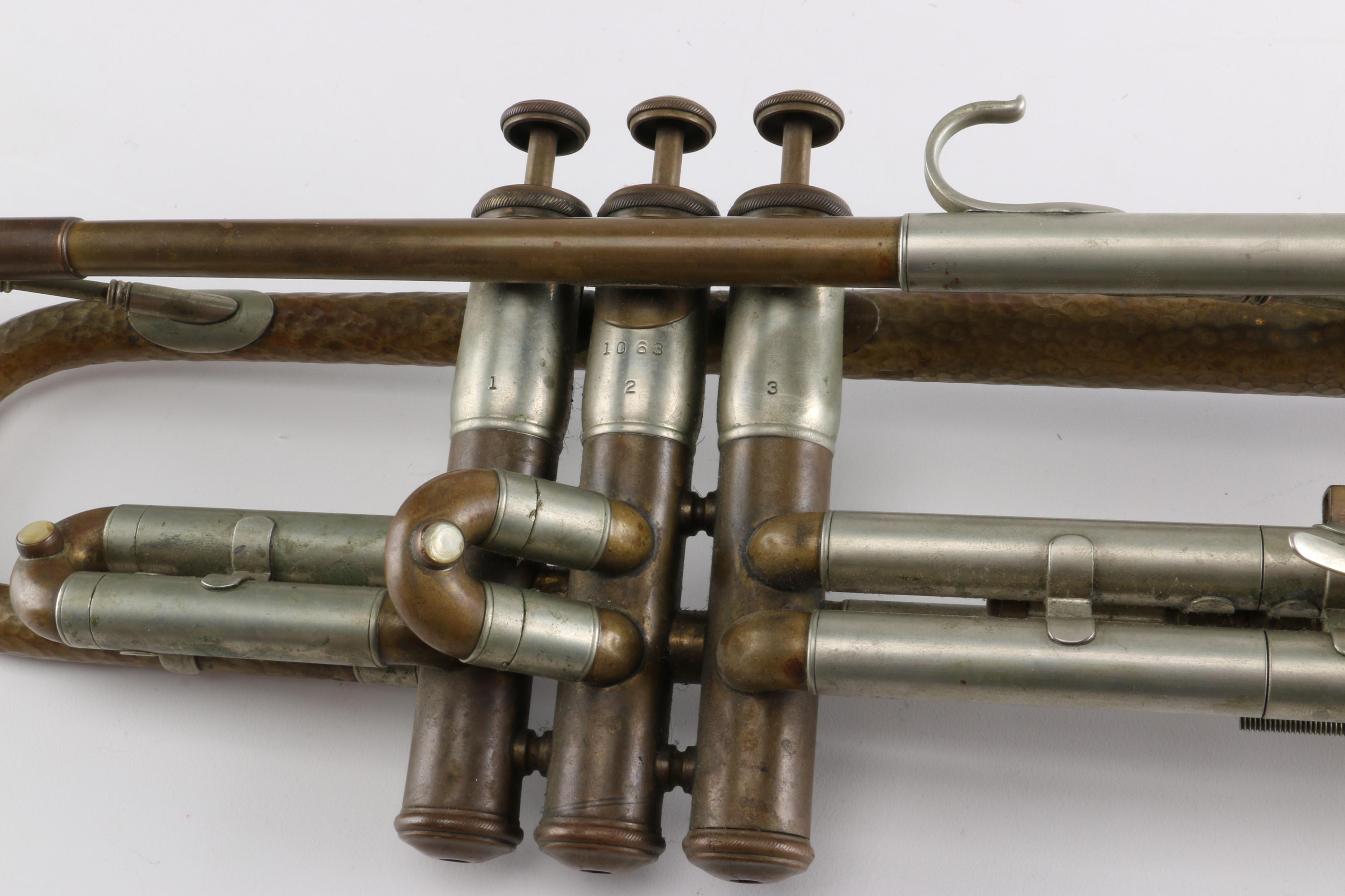 1930s Olds Trumpet and Decorative Hunting Bugle