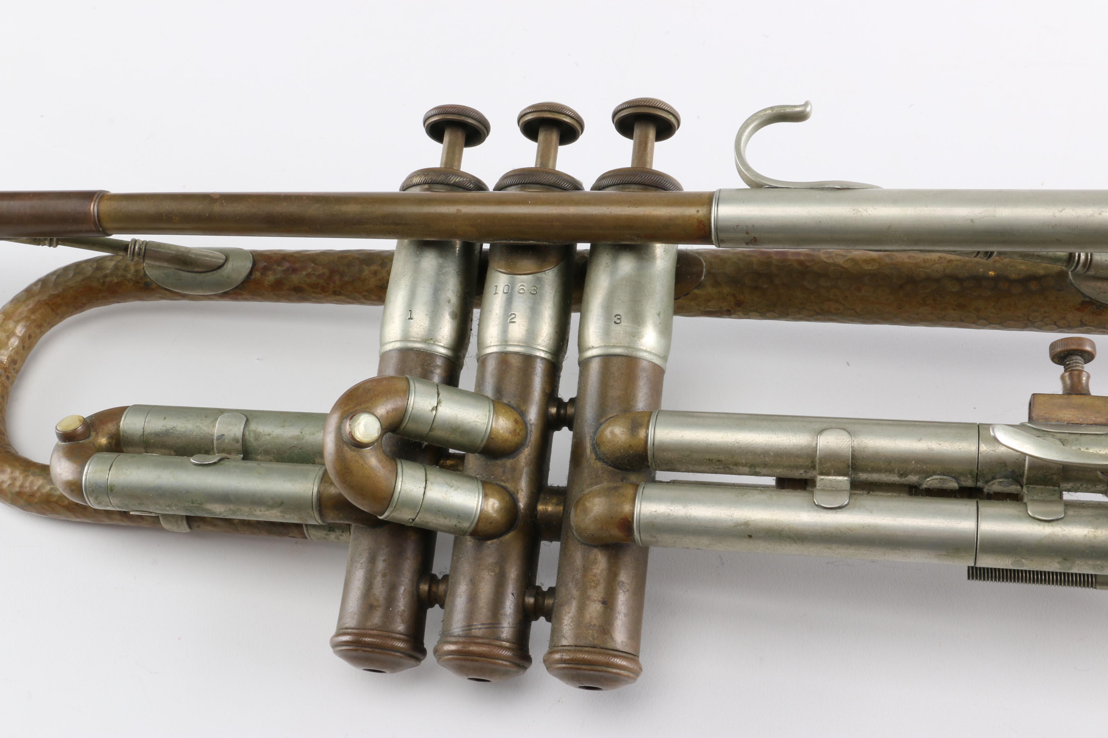 1930s Olds Trumpet and Decorative Hunting Bugle