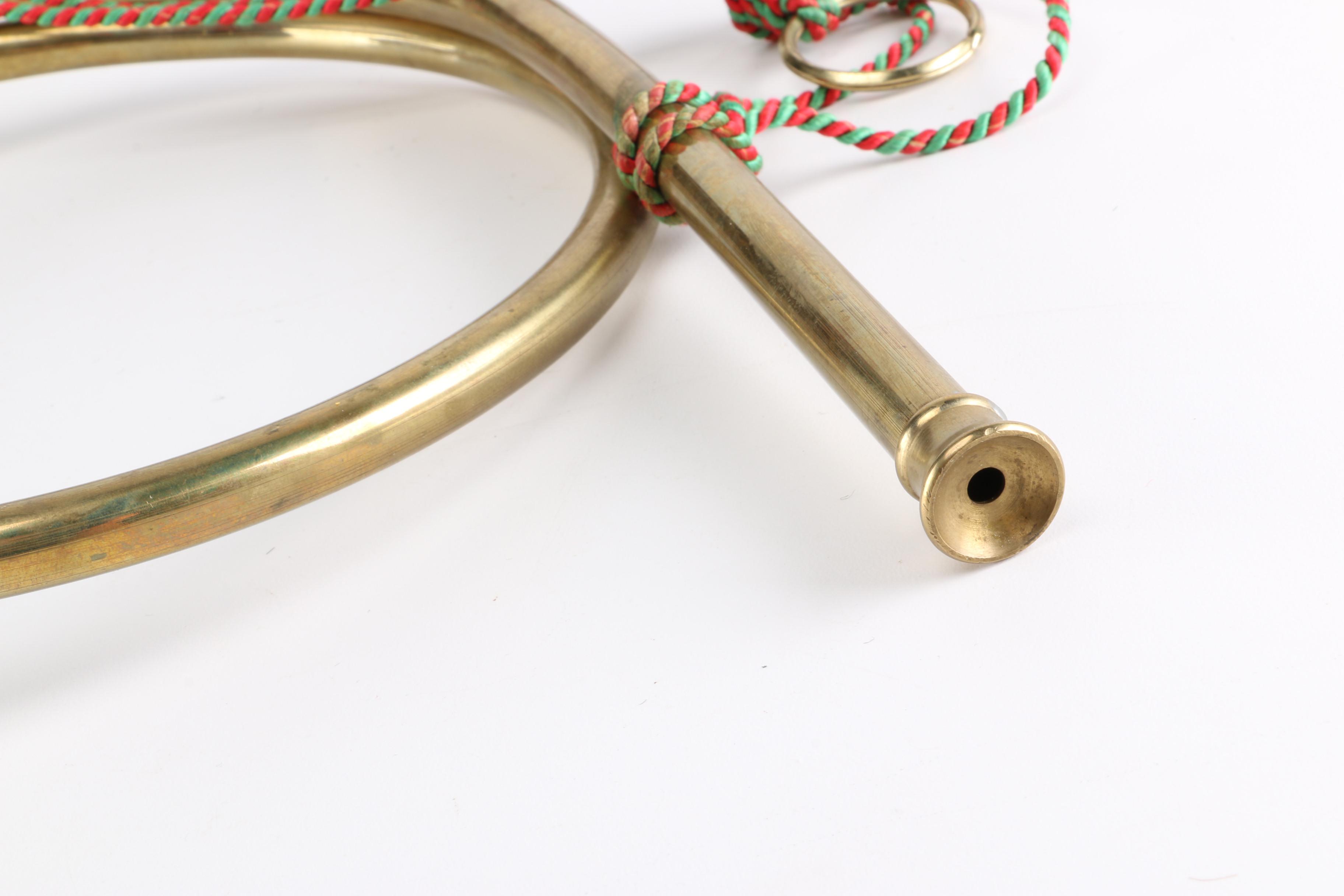 1930s Olds Trumpet and Decorative Hunting Bugle