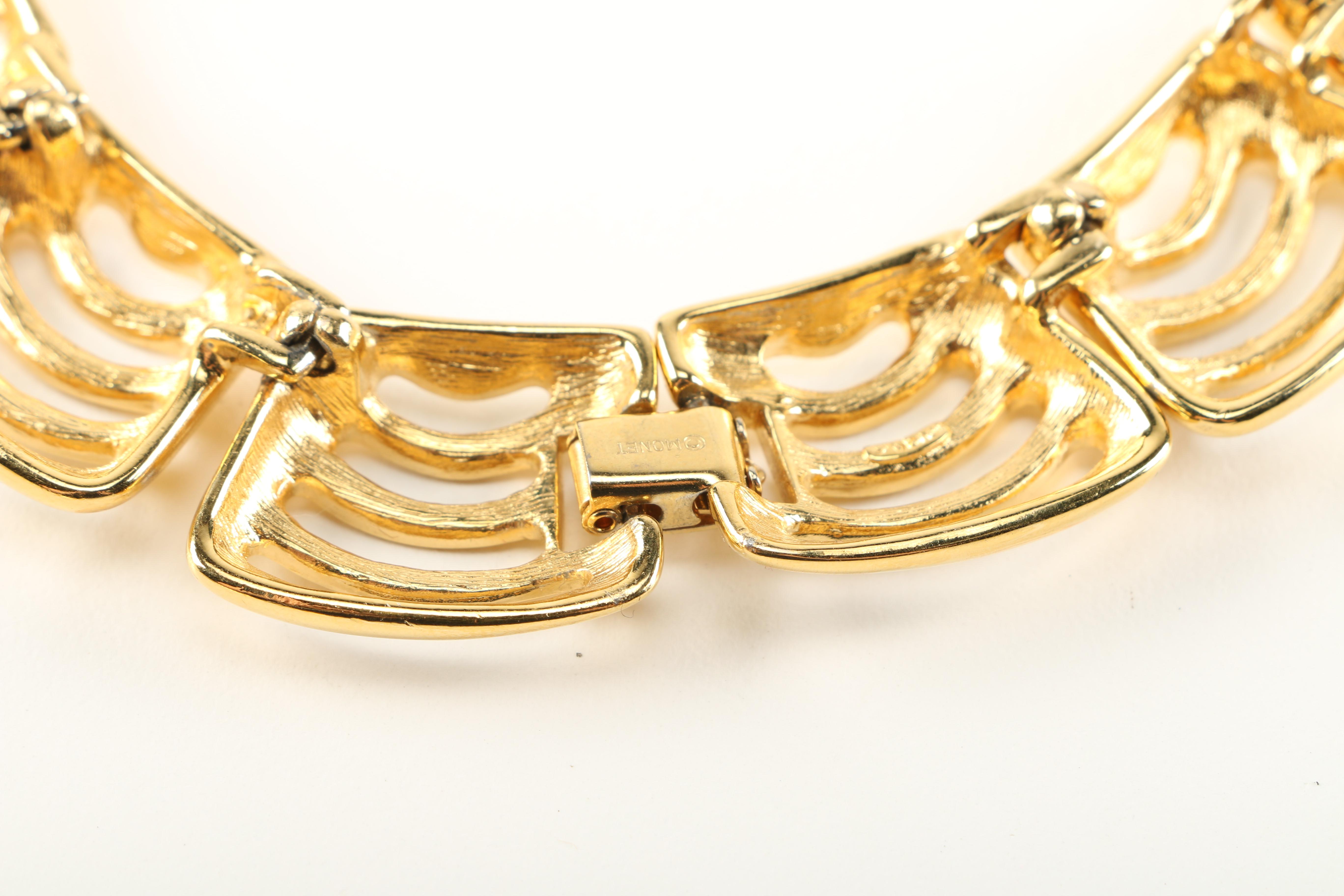 Monet Costume Jewelry With Rhinestones