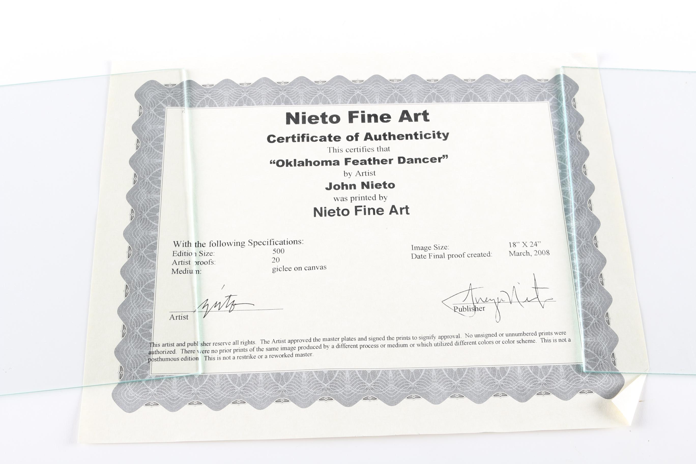 Pair of Limited Edition Giclées Featuring Native American Dancers